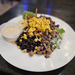 Tatas Tacos - Taco Salad with Steak added.