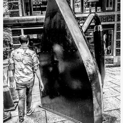 The Flat Iron - Black & White photography.  Wall Street  |  Asheville, NC