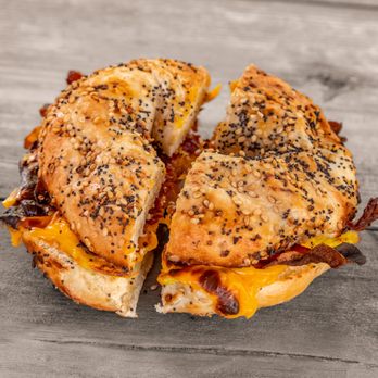 Keystone Korner - Bacon Egg  and Cheese on everything bagel - Pizza Near Me - Odessa, Florida