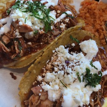 Nopalito - Tacos de Tinga with Mexican Rice - Mexican Near Me - San Francisco, California
