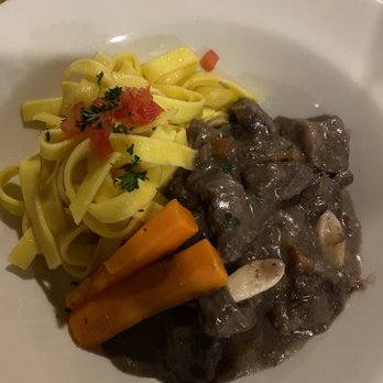 Bistro 42 - Beef Bourguignon with pasta. - French Near Me - Hoosick Falls, New York