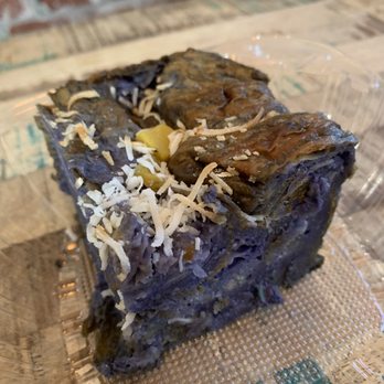 Cafe 86 - Ube Bread Pudding ($5.45) - Coffee & Tea Near Me - Chino Hills, California