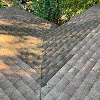 Michiel Roofing - Here is a pic of the repaired roof section from his text message showing me that the work was done! - Roofing Near Me Michiel Roofing - Here is a pic of the repaired roof section from his text message showing me that the work was done! - Roofing Near Me