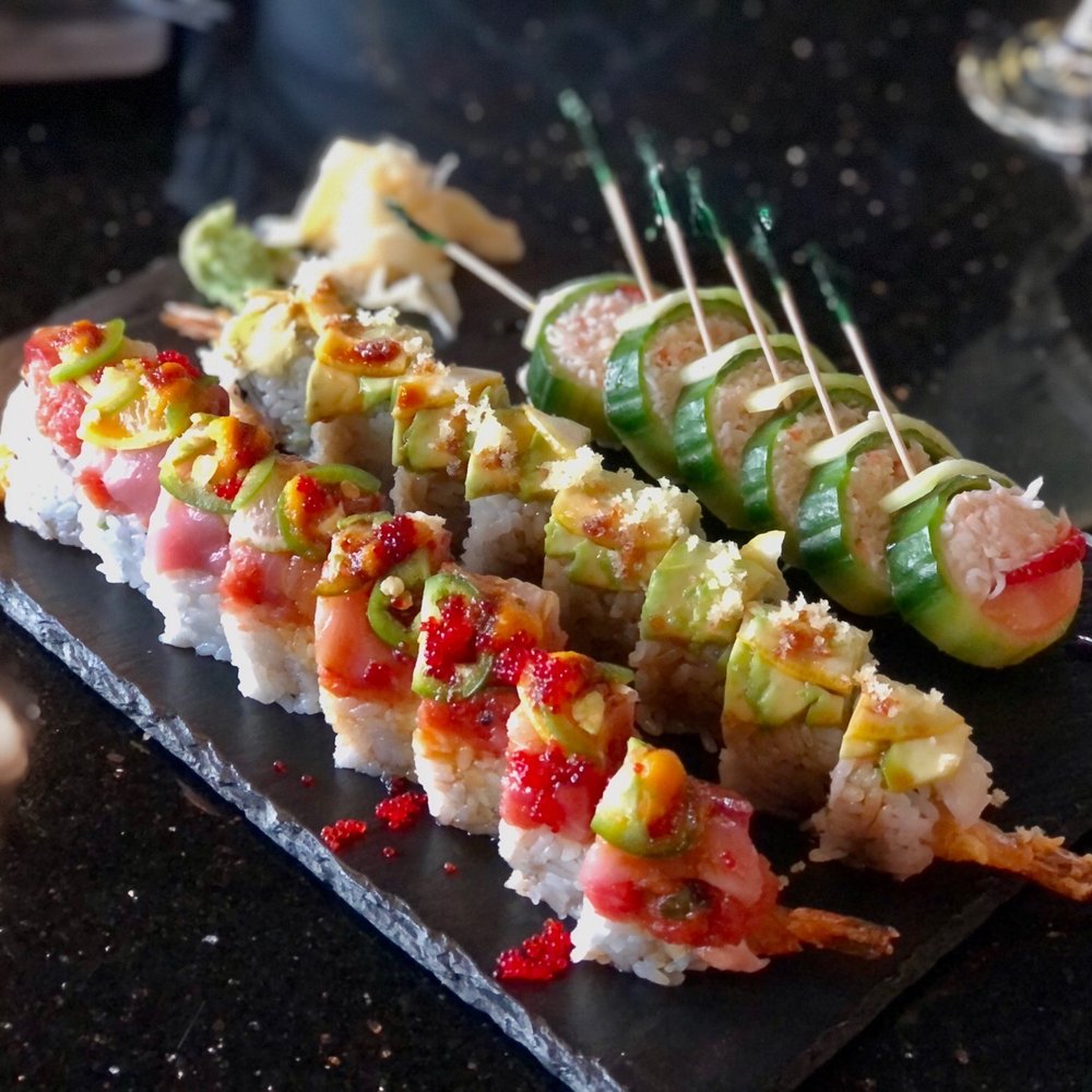 a variety of sushi a variety of sushi