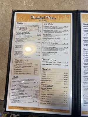 Menu photo 1 Amery Family Restaurant Amery, WI