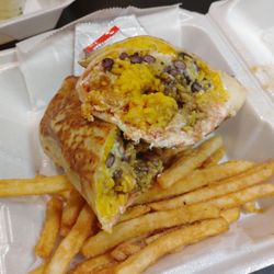 Samayoa’s Restaurant and Bakery - Chicken Burrito