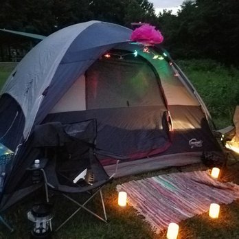 Oregon Ridge Nature Center - Glamping tent,  solar & battery power lights - Parks Near Me - Cockeysville, Maryland