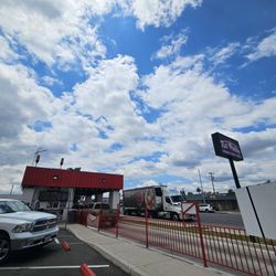 Red Onion Hamburger - My view to yours, the view from parking spot 4. Enjoy!