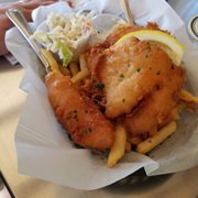 Photo of St Paul Fish Company - Milwaukee, WI, United States. Hubby's fried fish