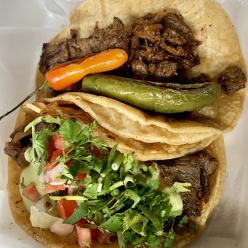 Las Palmas - Both are steak with different toppings - Mexican Near Me - Pittsburgh, Pennsylvania