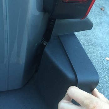 Irving Lil Mart - In order to drive home my husband had to rig the license plate back on. But this shows the plate holder screws were ripped right out - Car Wash Near Me - Scarborough, Maine Irving Lil Mart - In order to drive home my husband had to rig the license plate back on. But this shows the plate holder screws were ripped right out - Car Wash Near Me - Scarborough, Maine