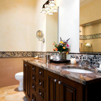 JML Remodeling - a bathroom with marble counter tops - General Contractors Near Me - Grayslake, Illinois