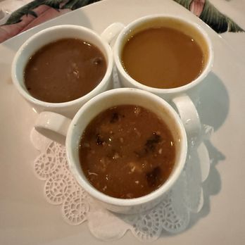 Commander's Palace - Trio of soup - Cajun/Creole Near Me - New Orleans, Louisiana Commander's Palace - Trio of soup - Cajun/Creole Near Me - New Orleans, Louisiana