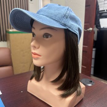 Wigsonline.com - Hats with hair is a popular option and supplement - perfect for the gym, the beach - or anywhere you don't want to wear you full wig - Wigs Near Me - Syosset, New York Wigsonline.com - Hats with hair is a popular option and supplement - perfect for the gym, the beach - or anywhere you don't want to wear you full wig - Wigs Near Me - Syosset, New York