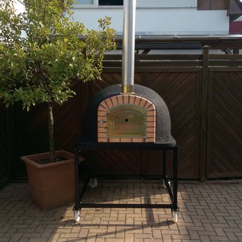 tomishop - Holzbackofen Lissabon auf fahrbarem Untergestell - Grilling Equipment Near Me - Gundheim, RP
