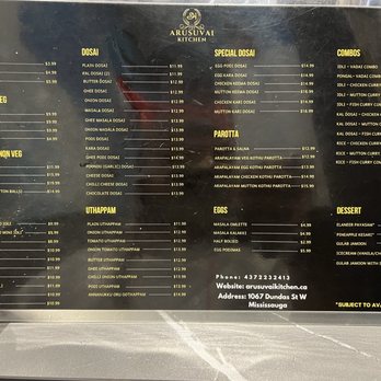Arusuvai Kitchen - Menu - Indian Near Me - Mississauga, Ontario Arusuvai Kitchen - Menu - Indian Near Me - Mississauga, Ontario