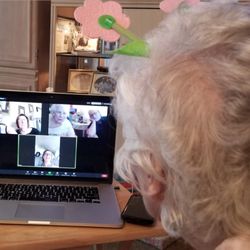 Comfort Keepers - This isn't the tablet mentioned in the review, it's a laptop. But this is the general spirit of what Comfort Keepers makes possible for us.