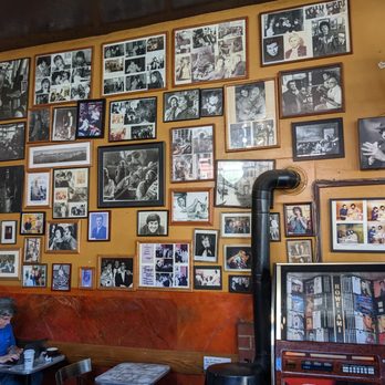 Caffe Trieste - The main wall inside the cafe - Cafes Near Me - San Francisco, California