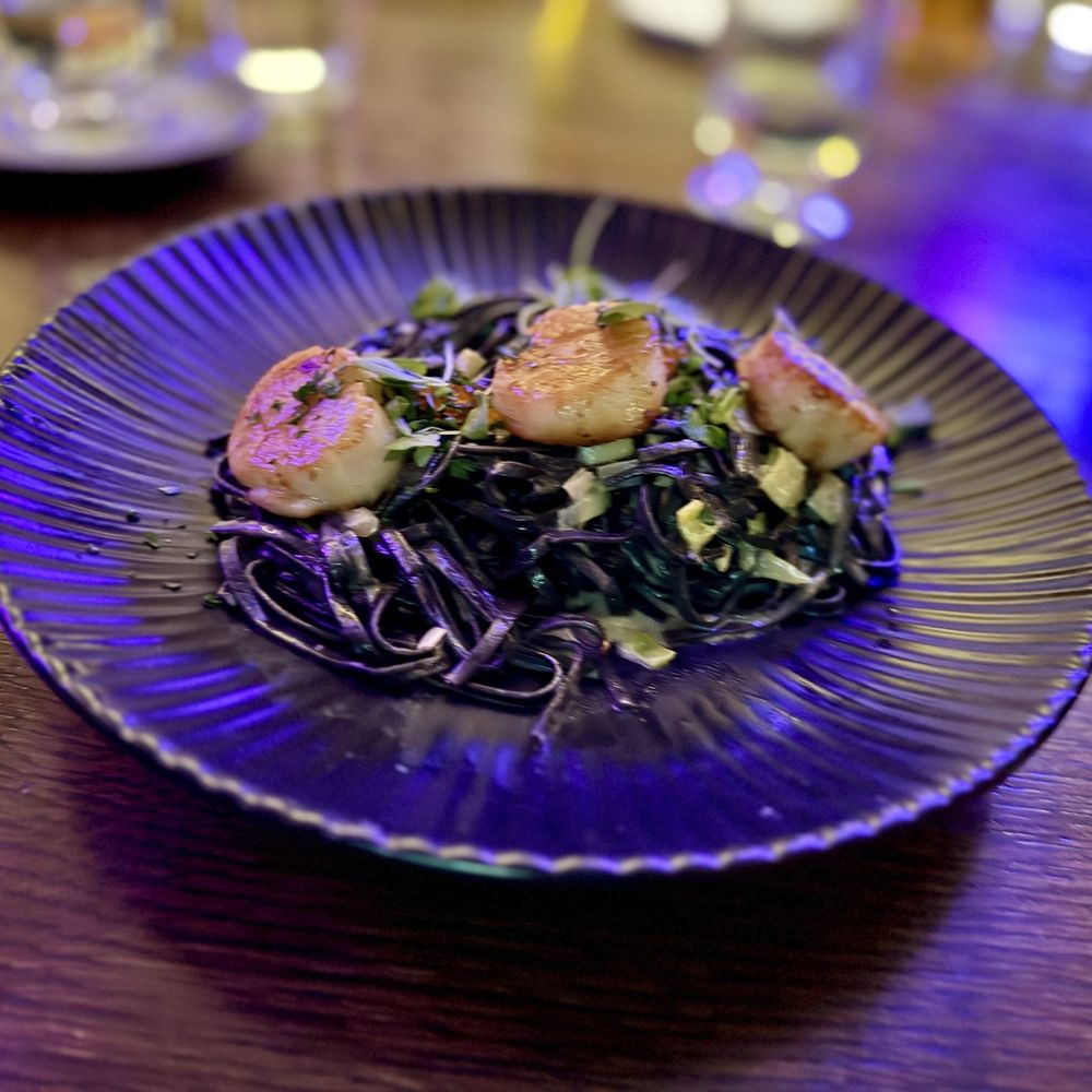 Kaneo - Squid Ink linguine and scallops - Mediterranean Near Me - Park City, Utah