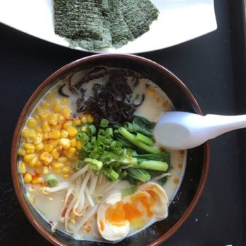 Oni Ramen - Vegetarian ramen with seaweed on the side - Ramen Near Me - Dallas, Texas