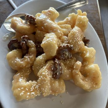 Imperial Garden - Honey Walnut Shrimp. Not quite prawns and not sweet enough for me. I added sugar to my taste. - Chinese Near Me - Modesto, California Imperial Garden - Honey Walnut Shrimp. Not quite prawns and not sweet enough for me. I added sugar to my taste. - Chinese Near Me - Modesto, California