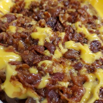 Devil Dawgs -  South State - Bucket "o" fries with cheese, bacon, and onions. - Hot Dogs Near Me - Chicago, Illinois