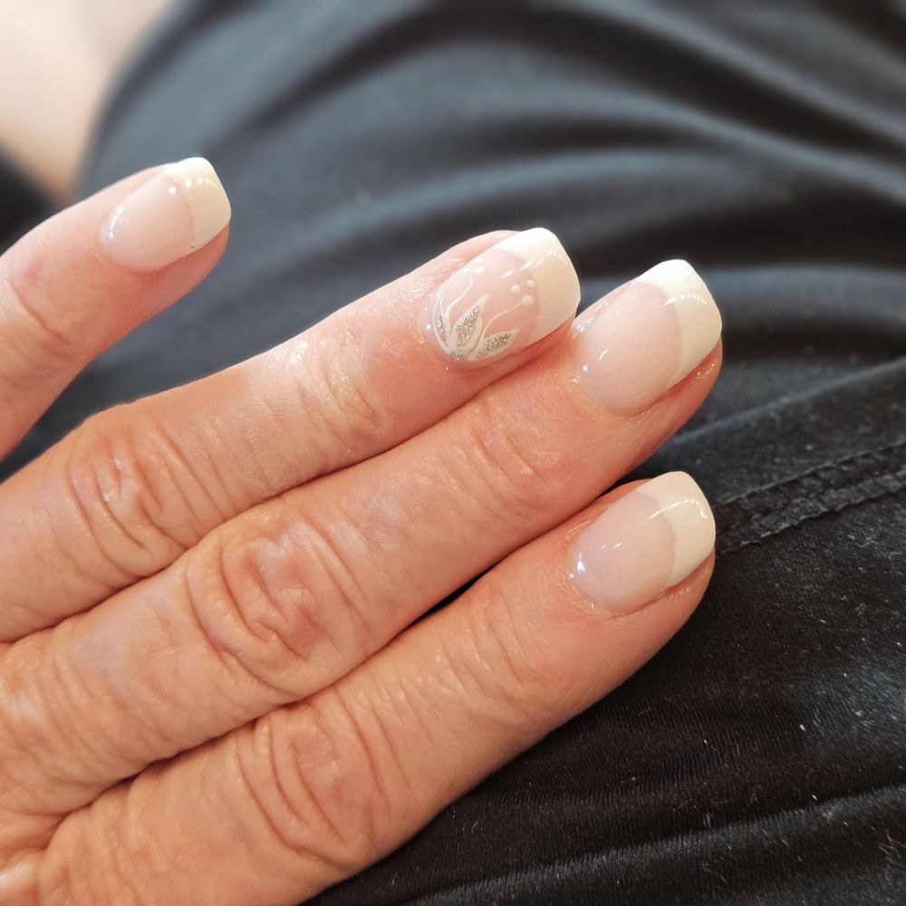 Divine Nail Lounge - Nice job! Pink and White dipping powder nails by Mary - Nail Salons Near Me - Puyallup, Washington Divine Nail Lounge - Nice job! Pink and White dipping powder nails by Mary - Nail Salons Near Me - Puyallup, Washington