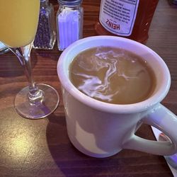 Casi's Family Diner - Coffee and mimosa