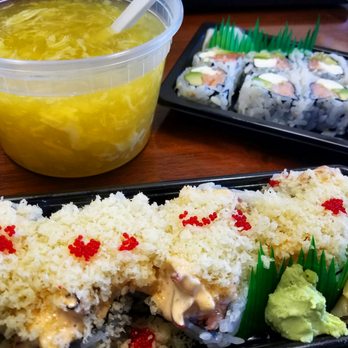Tenji Sushi - Takeout...Egg Drop soup, Volcano Roll, Philly Roll... - Sushi Bars Near Me - Mason, Ohio