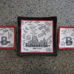 Ceramic Art Cafe - Or paint plates for a wedding?