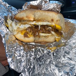 Doyle's Ny Style Italian Deli - Steak and egg breakfast sandwich