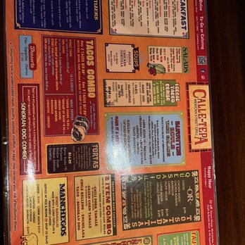 Calle Tepa - Menu - Mexican Near Me - Tucson, Arizona