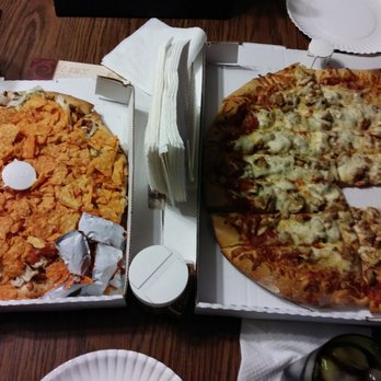 Wise Guys Pizza & More - Taco pizza and italian sausage and mushroom - Pizza Near Me - Le Claire, Iowa
