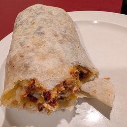 Chorizo, egg, hashbrowns burrito Chorizo, egg, hashbrowns burrito