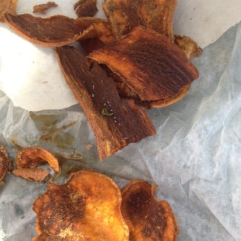 Evolution Fast Food - Burnt sweet potato fries, no bueno - Vegetarian Near Me - San Diego, California