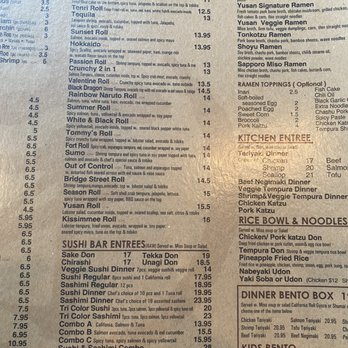 Yusan Sushi & Ramen - Menu - Sushi Bars Near Me - Stroudsburg, Pennsylvania Yusan Sushi & Ramen - Menu - Sushi Bars Near Me - Stroudsburg, Pennsylvania