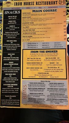 Menu photo 8 Iron Horse Restaurant Kanab, UT Menu photo 8 Iron Horse Restaurant Kanab, UT