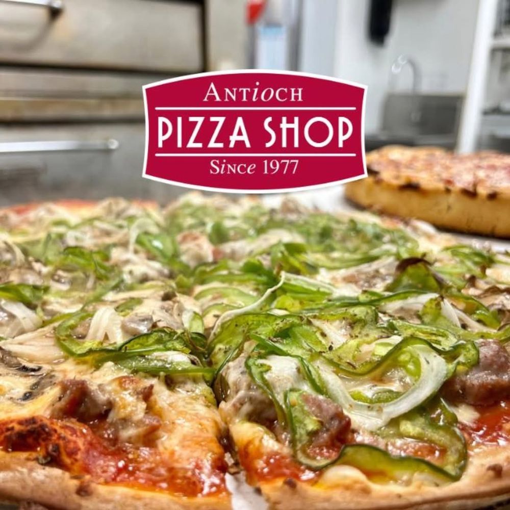 Antioch Pizza Shop - Paddock Lake Logo