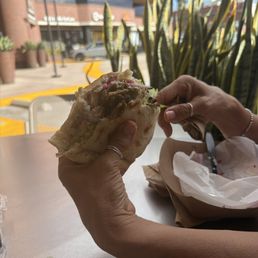 Gyro pita sandwich! Fresh pita bread toasted along with the other fresh toppings! Epic!!! Gyro pita sandwich! Fresh pita bread toasted along with the other fresh toppings! Epic!!!