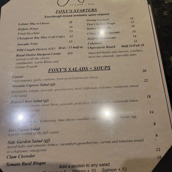 Foxy’s Kitchen + Bar - Menu - Bars Near Me - Rancho Mirage, California Foxy’s Kitchen + Bar - Menu - Bars Near Me - Rancho Mirage, California