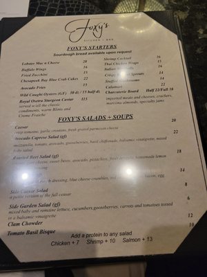Menu photo 8 Foxy’s Kitchen + Bar Rancho Mirage, CA Menu photo 8 Foxy’s Kitchen + Bar Rancho Mirage, CA
