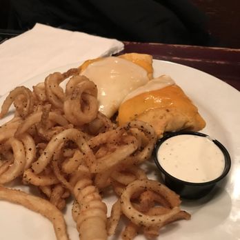 Boston Beanery - Southwest Chicken Wrap, with the delicious curly fries. - American Near Me - Morgantown, West Virginia