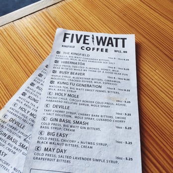 Five Watt Coffee - So unique! - Coffee & Tea Near Me - Minneapolis, Minnesota Five Watt Coffee - So unique! - Coffee & Tea Near Me - Minneapolis, Minnesota