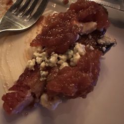 Kennedy's Cove - Thick bacon, bourbon BBQ, blue cheese crumbles and homemade Applesauce. A delicious app that was on special.