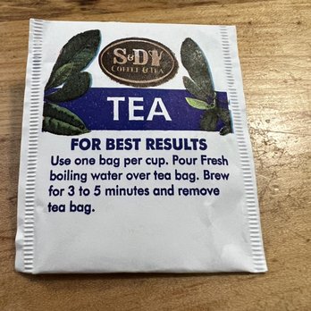 Lakeside Cafe - The only (hot)tea available. It's not horrible but would love more options [May2022] - New American Near Me - Muskegon, Michigan