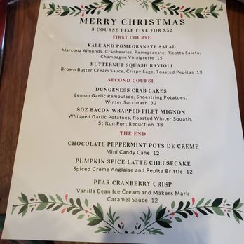 Marisol - Christmas 2019 menu! - Seafood Near Me - Pismo Beach, California Marisol - Christmas 2019 menu! - Seafood Near Me - Pismo Beach, California