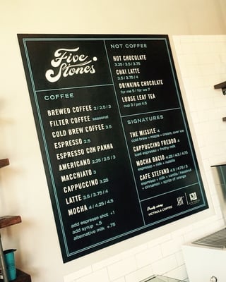Menu photo 8 Five Stones Coffee Company Redmond, WA Menu photo 8 Five Stones Coffee Company Redmond, WA