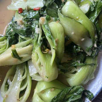 Reckless Noodle House - Baby Bok Choy - so buttery and garlicky - yum! - Bars Near Me - Seattle, Washington