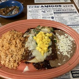 Enchiladas Cancun w Chicken and it