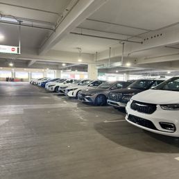 rows and rows of cars
